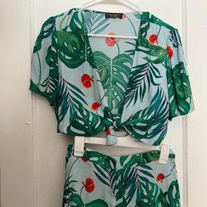 Zara top and shorts set